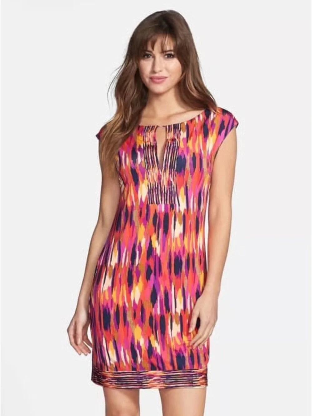 Trina Turk Shift Dress Ikat Print